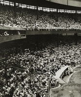 Polo Grounds as the Dodgers beat the Giants before a record 60,000